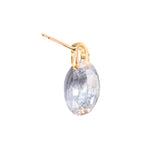 クリスタル ダイヤモンド ピアス 18金 ハスナ HASUNA エシカルジュエリー