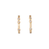 ダイヤモンド フープピアス 18金 ハスナ HASUNA エシカルジュエリー