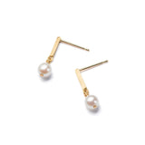 あこやパール あこや真珠 ピアス 18金 HASUNA エシカルジュエリー