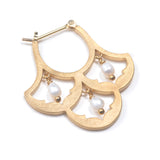 luxe パターンピアス ベビーパール ゴールド【オーダー制作】