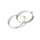 ダイヤモンド フープピアス シルバー ハスナ HASUNA エシカルジュエリー