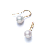 あこやパール ダイヤモンド ピアス 18金 ハスナ HASUNA エシカルジュエリー