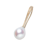 あこやパール ダイヤモンド ショート ピアス 18金 ハスナ HASUNA エシカルジュエリー