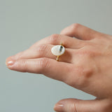 ウィルクス貝 ダイヤモンド リング 18金 ハスナ HASUNA エシカルジュエリー