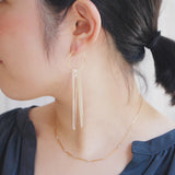 コルネ ニードルフープピアス 片耳 ハスナ HASUNA エシカルジュエリー