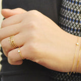 イエローゴールド ダイヤモンド リング 18金 ハスナ HASUNA エシカルジュエリー