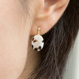 ウィルクス貝 ダイヤモンド ピアス 18金 ハスナ HASUNA エシカルジュエリー