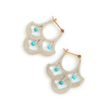 ターコイズ ピアス 12月誕生石 K18 18金 HASUNA エシカルジュエリー ハスナ