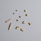 ダイヤモンド ポストピアス 18金 イエローゴールド ハスナ HASUNA エシカルジュエリー