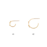 ダイヤモンド フープピアス 18金 ハスナ HASUNA エシカルジュエリー