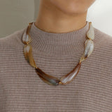 コルネ マザーオブパール ネックレス ハスナ HASUNA エシカルジュエリー