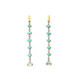 ターコイズ 12月誕生石 アリゾナ産ターコイズ ロングピアス サステナブル エシカルジュエリー HASUNA
エシカルでさサステナブルなジュエリーをご提案するHASUNAのターコイズのロングピアス。SV×K18メッキ製の約2×5mmの直方体パーツの裏にK18のピアスポストが立っています。その下にシャンク留めで約4mmのターコイズビーズが5石、約5.5mmのオニオンカットのグリーンアメシストが繋がったロングピアスです。
ターコイズはアリゾナ産です。
ターコイズ トルコ石 アリゾナターコイズ アリゾナ産 エシカル サステナブル エシカルジュエリーハスナ