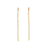 イエローサファイア ロングピアス   9月誕生石 HASUNA エシカルジュエリー
エシカルでサステナブルなジュエリーをご提案するHASUNAのイエローサファイアのロングピアス。
SV×K18メッキ製の直方体の下に約2mmのイエローサファイアのビーズがシャンク留めで11個連なるロングピアスです。
サファイア イエローサファイア カラーサファイア 9月 誕生石
エシカル サステナブル エシカルジュエリーハスナ HASUNA