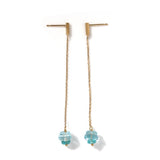 luxe Essence K18ピアス アクアマリン&アパタイト【Final offer】