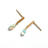 オパール ピアス 18金 HASUNA エシカルジュエリー