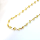 イエローサファイア ネックレス   9月誕生石 HASUNA エシカルジュエリー