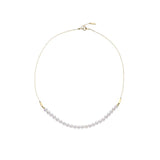 Half&Half K18 ネックレス あこやパール【オーダー制作】