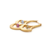 サファイア ルビー ピアス K18 18金 HASUNA エシカルジュエリー ハスナ