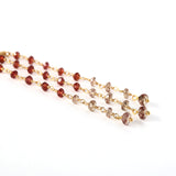 luxe シャンデリアピアス ガーネット&カラーチェンジガーネット【オーダー制作】