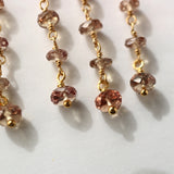 luxe シャンデリアピアス ガーネット&カラーチェンジガーネット【オーダー制作】