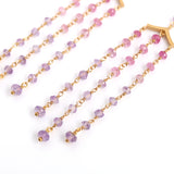 ルビー ピンクグラデーション ピアス HASUNA エシカルジュエリー ハスナ