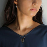 あこやパール ダイヤモンド ショート ピアス 18金 ハスナ HASUNA エシカルジュエリー