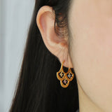 サファイア ルビー ピアス K18 18金 HASUNA エシカルジュエリー ハスナ