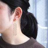 luxe シャンデリアピアス ガーネット&カラーチェンジガーネット【オーダー制作】