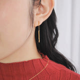 ロングピアス シングル 18金 ハスナ HASUNA エシカルジュエリー