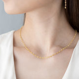 イエローサファイア ネックレス   9月誕生石 HASUNA エシカルジュエリー