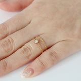 チェーンリング 重ねづけ 18金 ハスナ HASUNA エシカルジュエリー