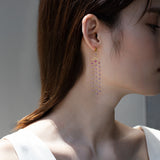 ルビー ピンクグラデーション ピアス HASUNA エシカルジュエリー ハスナ