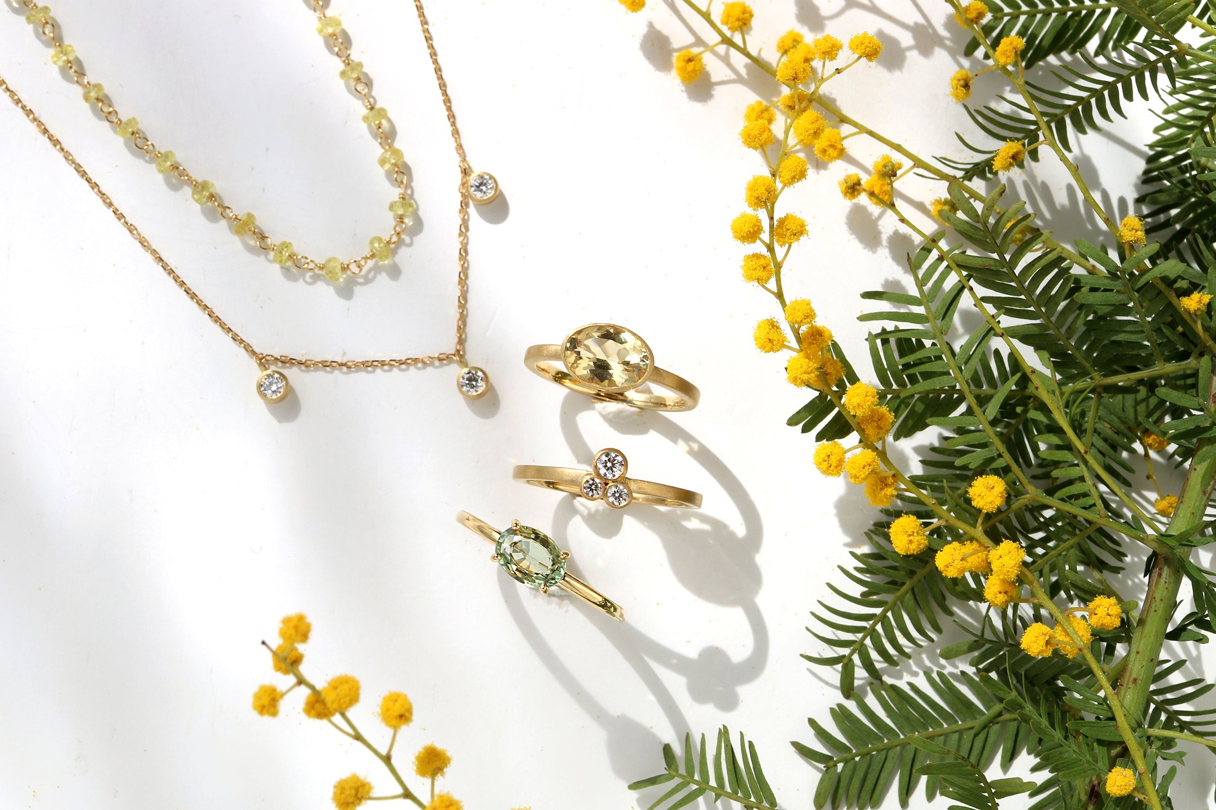 【ONLINESTORE】ミモザの花を贈る気持ちで選ぶジュエリー―ミモザキャンペーンのご案内― – HASUNA
