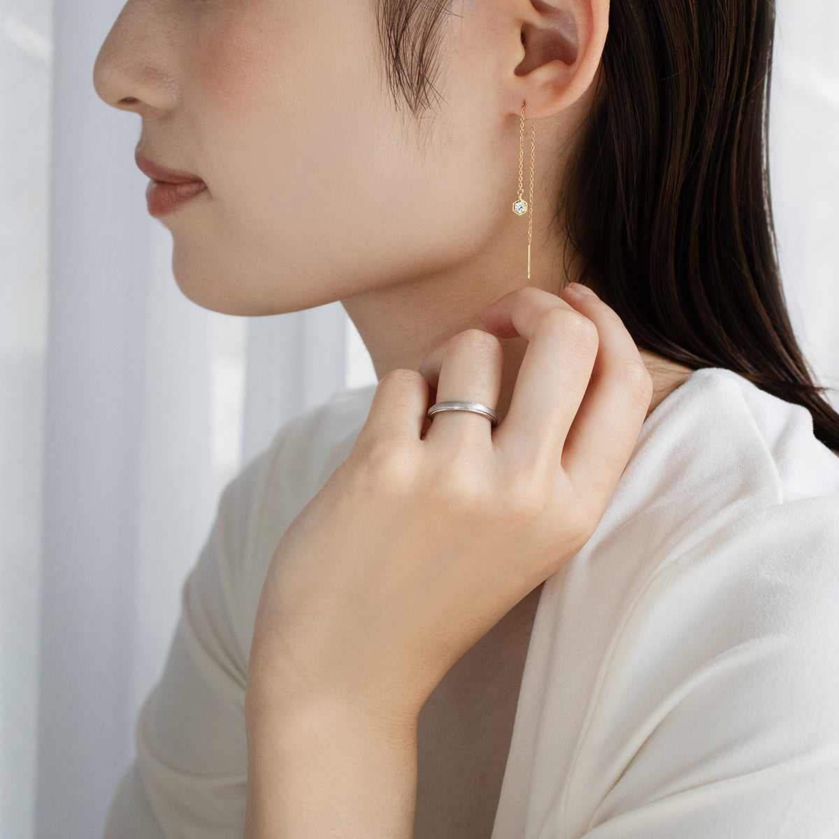 TVB様 k18アメリカンピアス リング2点