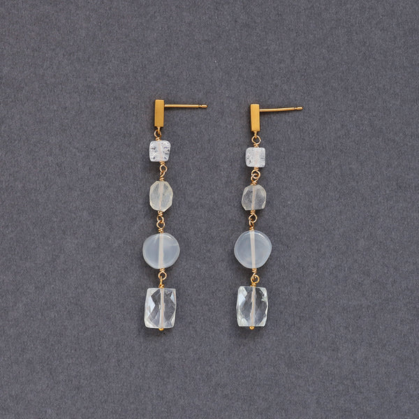 luxe Chance ロングピアス White Edition