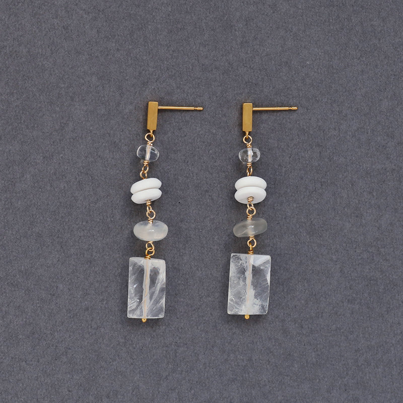 luxe Chance ロングピアス White Edition