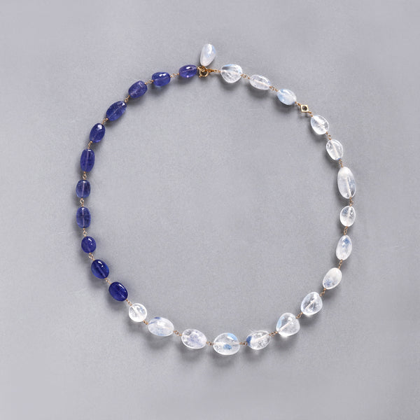 luxe Essence ネックレス デュモルチェライトインクォーツ&タンザナイト