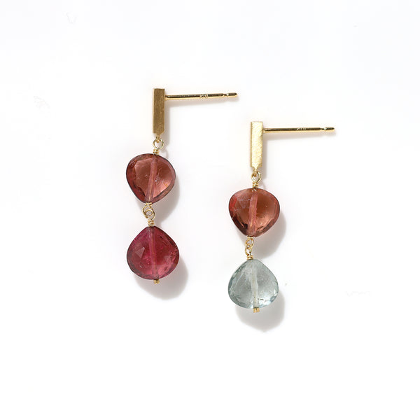 luxe Essence ショートピアス トルマリン【Final offer】