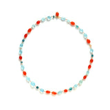 luxe Essence ネックレス アクアマリン＆カーネリアン