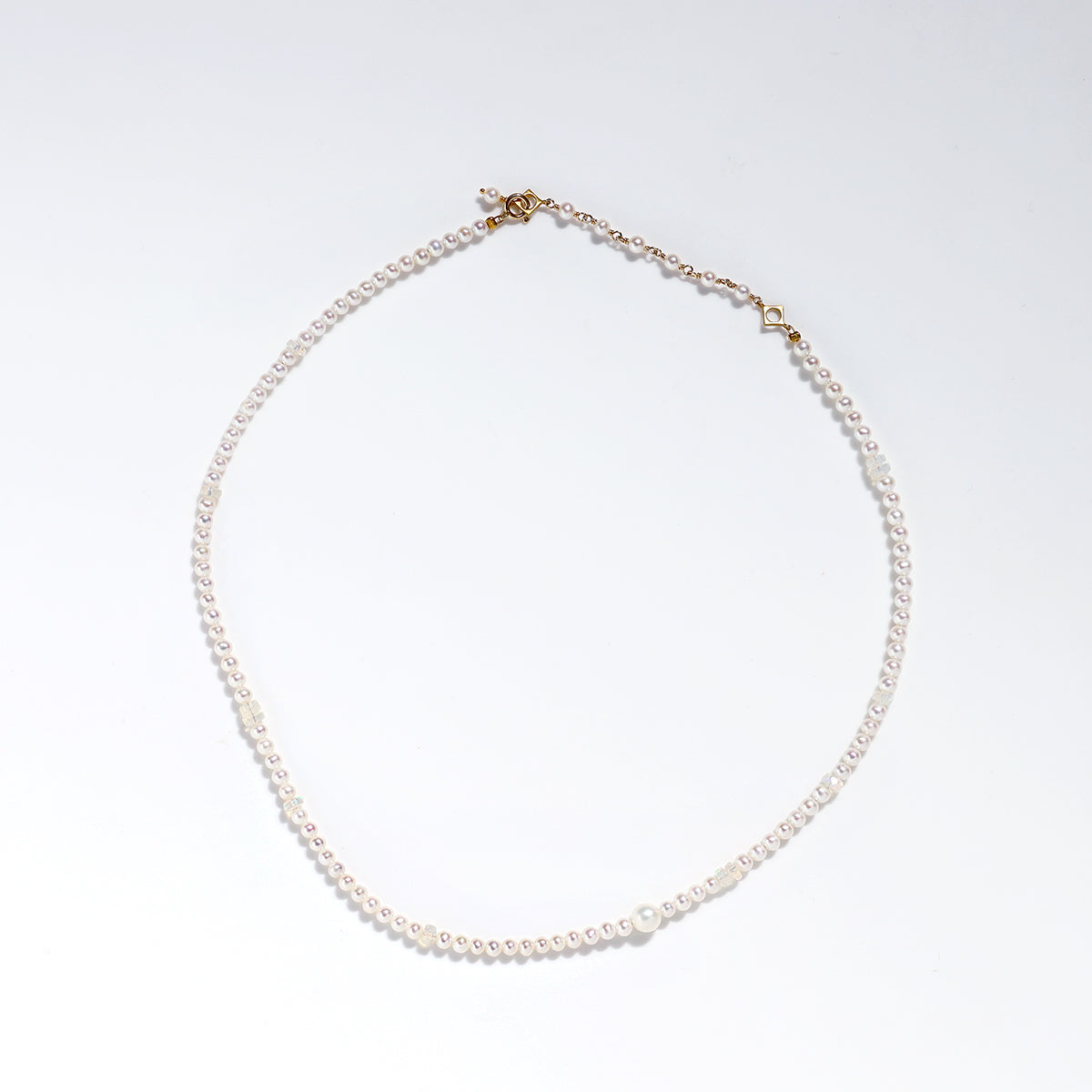 luxe Essence ネックレス 淡水パール＆オパール | エシカルジュエリー