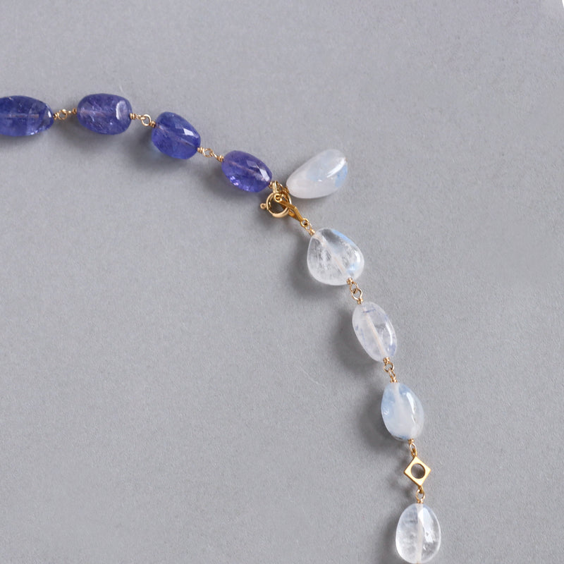 luxe Essence ネックレス デュモルチェライトインクォーツ&タンザナイト