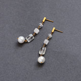 luxe Chance ロングピアス White Edition