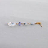 luxe Essence ピアス デュモルチェライトインクォーツ&タンザナイト 4stones white