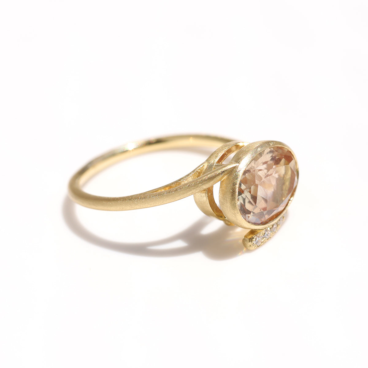 Hug リング オレゴンサンストーン | エシカルジュエリーHASUNA(ハスナ)