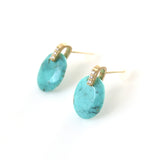 Swing ピアス ターコイズ  オーバル