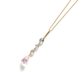 One of a kind K18 ネックレス&ピアスセット クンツァイト