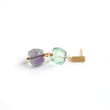 luxe Essence ショートピアス フローライト