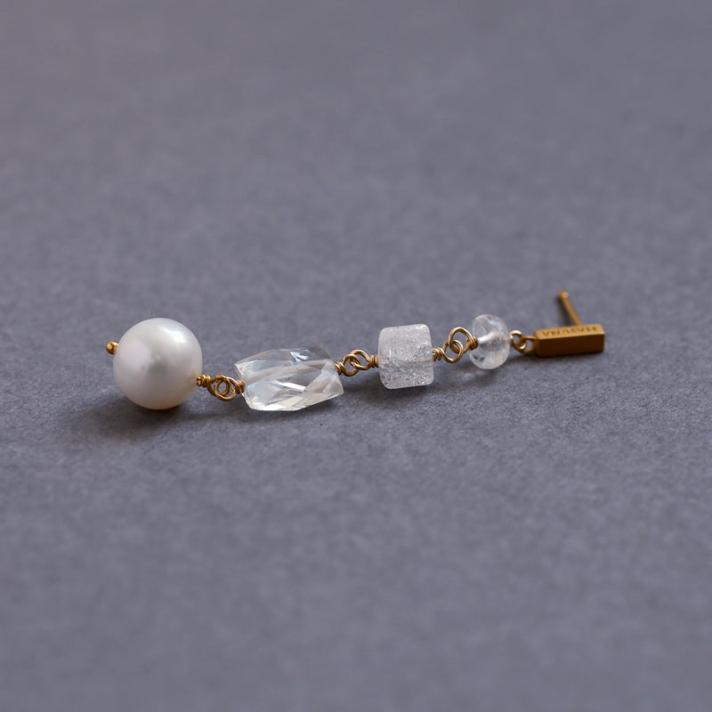 luxe Chance ロングピアス White Edition