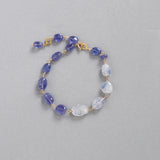 luxe Essence ブレスレット デュモルチェライトインクォーツ&タンザナイト blue