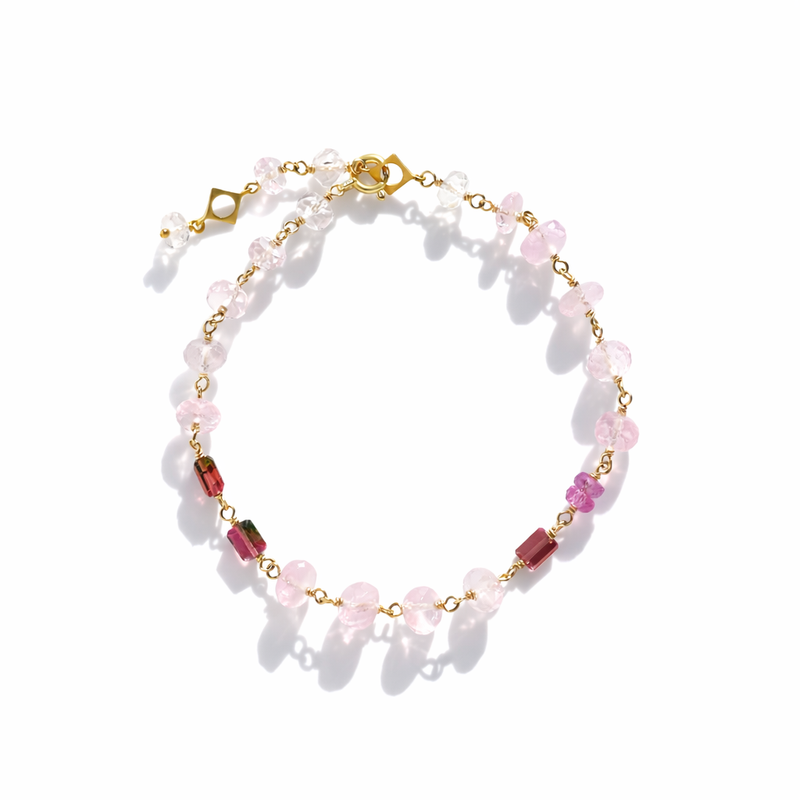 luxe Essence ブレスレット モルガナイト＆ピンクサファイア